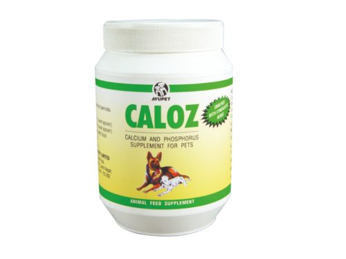 Caloz calcium and phosphorus supplement for dogs, 300 gr