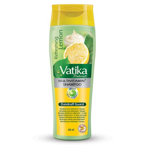 Dabur Vatika Naturals Lemon Multivitamin Dandruff Guard Shampoo, 400 ml