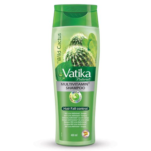 Dabur Vatika Naturals Cactus Multivitamin Hair Fall Control Shampoo, 400 ml