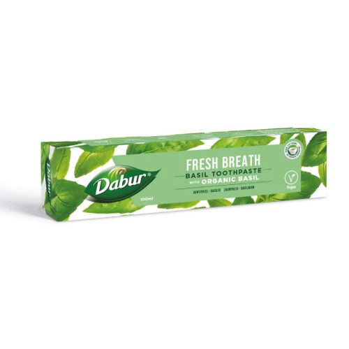 Dabur Herbal Fluoride Free Toothpaste with Organic Basil, 100 ml