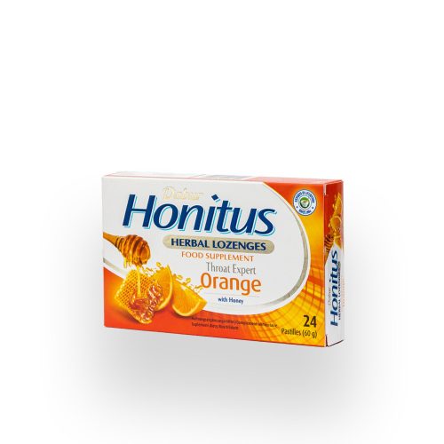 Dabur Honitus Orange narancs ízű gyógynövényes szopogató tabletta
